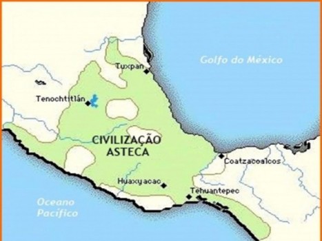 Terras do império Asteca.